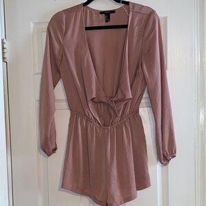 Pink Long Sleeve Romper